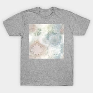 delicate but intricate floral  lacework in white and pink - Simple and elegant ! T-Shirt